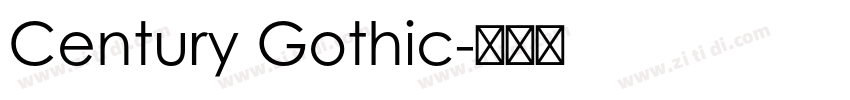 Century Gothic字体转换